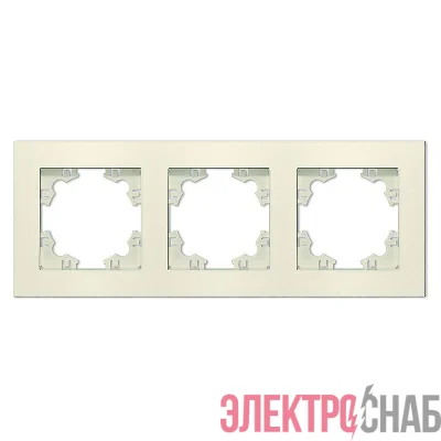 Рамка 3-м Афина универс. сл. кость (ivory) Universal A0045-I