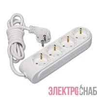 Удлинитель 4х2м с заземл. 16А защ. шторки Makel N4210033
