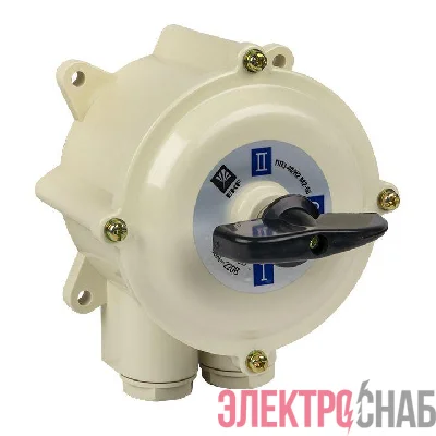 Переключатель пакетный 1-кл. 40А IP56 ПП 3-40/Н2 М2 пл. беж. EKF pp-3-40-4