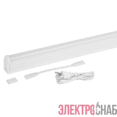 Светильник светодиодный LLED-01-08W-4000-W 8Вт 4000K L572мм линейный с выключателем Эра Б0017425