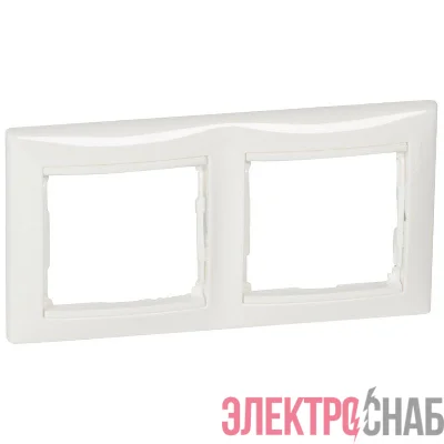 Рамка 2-м СП Valena IP20 горизонт. бел. IEK 774452