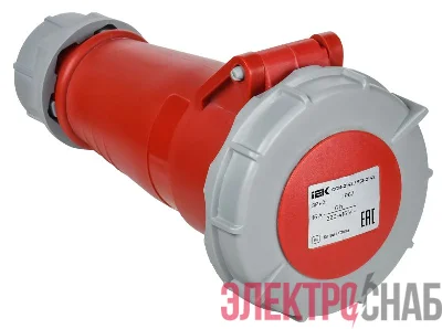 Розетка переносная ССИ-2142 16А 4п 3P+PE 6ч 380В IP67 IEK PSR22-016-4-0-67