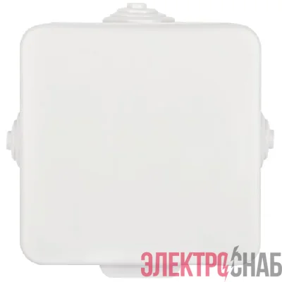 Коробка распаячная ОП КОР 65х65х50мм с гермовводами 4 входа IP54 Эра Б0037445