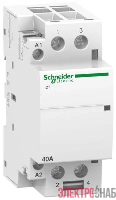 Контактор мод. iСТ Acti9 40А 2п 2НО 230/240В SchE A9C20842