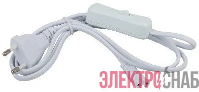 Шнур сетевой 1.5м с выкл. и разъемом C7 для светильников LLED Эра Б0025694
