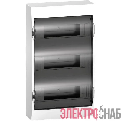 Бокс навесной ОП City9 Box 3 ряда 36мод. с прозр. дверцей SE EZ9E312S2SRU