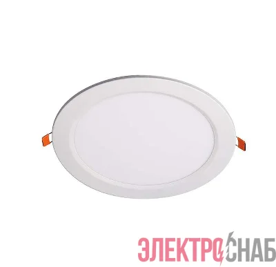 Светильник светодиодный PPL-R 18Вт 4000К IP40 d220мм кругл. ультратонкий встраив. WH ДВО JazzWay 5009738A