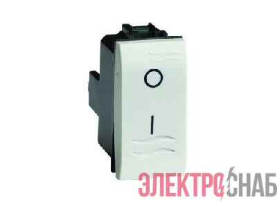 Выключатель 1-кл. 2п 1мод. Brava 16А IP20 бел. DKC 76131B