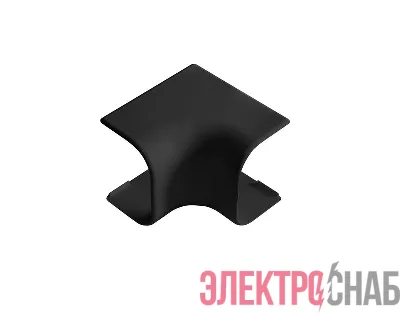 Угол для кабель-канала РКК внутренний 74х55 Арктика черн. Ruvinil УВН-74х55-Ч