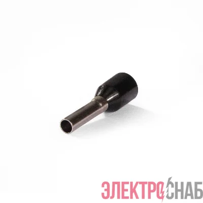 Наконечник штыревой втулочный изолированный НШВИ 1.5-8 ЕВРО черн. КВТ 103200