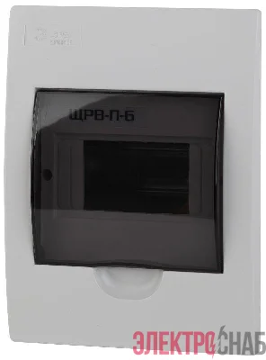 Бокс ЩРВ-П-6 мод. встраив. пластик IP41 SIMPLE NO-box_simple-plastic_6_flush ЭРА Б0041510
