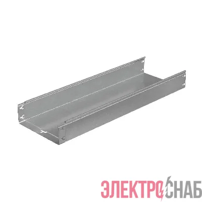 Лоток листовой неперфорированный 300х100 L3000 сталь 1мм "Быстрый монтаж ПЛЮС" LNplus100-300-1.0-3000 оцинк. КМ PL0373