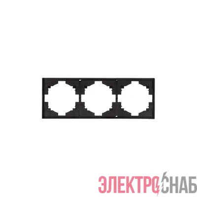 Рамка 3-м STRONG MIELE антрацит Kranz KR-78-0753-5