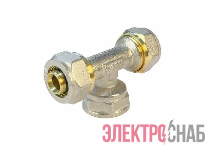 Тройник обжимной с переходом на ВР 20х3/4х20дюйм (100/5) VALFEX VF.332.N.203420