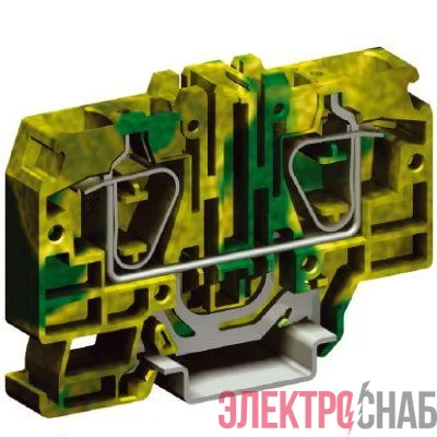 Клемма пруж. HTE.16 16кв.мм для заземл. желт./зел. DKC ZHT340