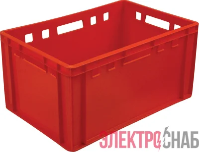 Ящик 600х400х300 сплошной, Е3  красный 210 210