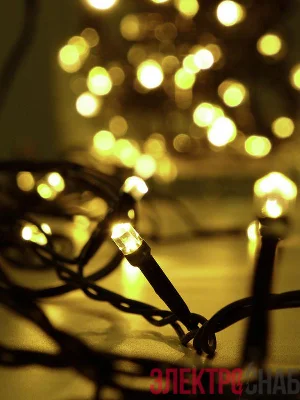 Гирлянда "Кристалл" DC-ILD120-CGL 120LED 12м 220В с контроллером зол. Shlights 4690601042798