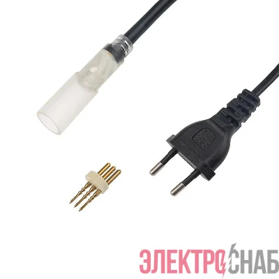 Комплект подключения для LED чейзинга (муфта шнур выпрямитель) 3Вт 13мм NEON-NIGHT 124-021