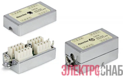 Адаптер проходной (coupler) CA-IDC-C5e-SH-F-WH Dual IDC кат.5E экранир. 4 пары Hyperline 23534