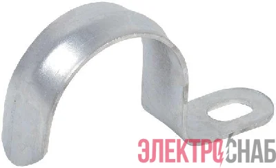 Скоба крепежная однолапковая d21-22мм метал. (уп.10 шт) IEK CMAT10-21-010