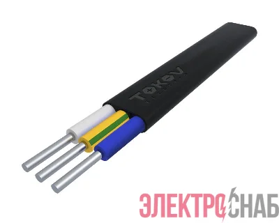 Кабель TOKOV ELECTRIC АВВГ-Пнг(А)-LS 3х2.5 ОК (N PE) 0.66кВ (м) 00-00036343
