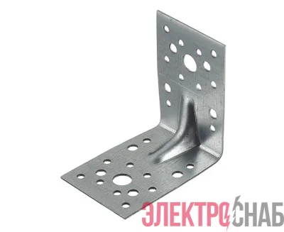 Уголок крепежный усиленный 90х90х65х2.0мм оцинк. Невский Крепеж 917113