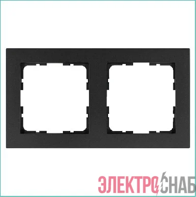 Рамка 2-м G-Classic антрацит Jasmart G1002B
