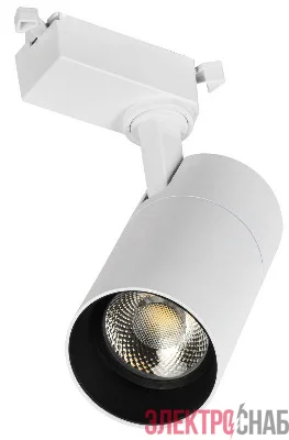 Светильник светодиодный трековый ДТО 1302 20Вт 4000К однофазный 24град. бел. IEK LT-DSO0-1302-20-40-K01