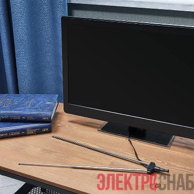 Антенна ТВ комнатная телескопическая 4 секции с адаптером "Усы" (модель RX-107-4) Rexant 34-0107-4