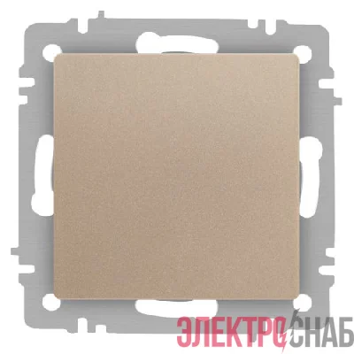 Кнопка Accent 6-109-04 10А-250В IP20 СУ шампань Intro Б0063610