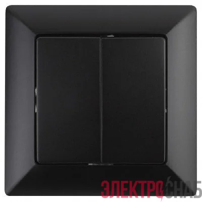 Переключатель 2-кл. СП 10А IP20 250В Solo антрацит 4-107-05 Intro Б0053613