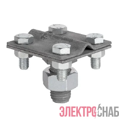 Зажим прута на штыре (пластина 56х56мм) HZ PROxima EKF lp-g6606-e1302