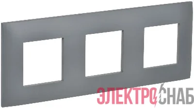 Рамка 3-м SKANDY SK-F03Gr сер. IEK SK-M32-K03