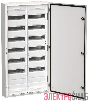 Корпус ЩРн-168 (2х84) TITAN 5 1085х570х140 IP54 одна дверь метал. бел. IEK TI5-50-N-2X084-54