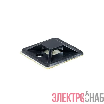 Площадка самоклеящаяся 20х20мм черн. (уп.100шт) EKF plc-20x20-b