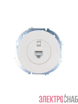 Розетка компьютерная СП OSEN RJ45 кат.6 механизм бел. LEZARD 743-0288-140