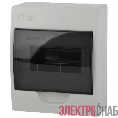Бокс навесной ЩРН-П-8 8мод. IP41 пластик SIMPLE NO-box_simple-plastic_8_surface BOXS08 Эра Б0041523