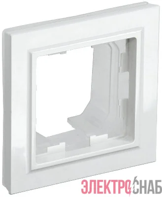 Рамка 1-м IP44 BRITE РУ-1-БрБ-44 бел. IEK BR-M12-44-K01