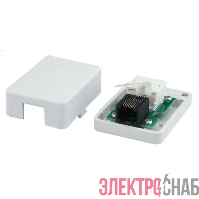 Розетка 1-м кат.5E Keystone универс. DKC RNW5E1WH