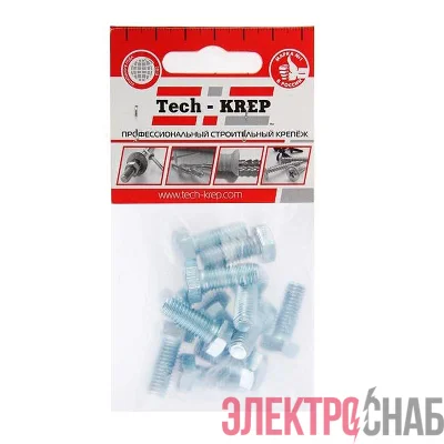 Болт DIN933 с шестигранной головкой М8х20 оцинк. (уп.12шт) Tech-KREP 102967