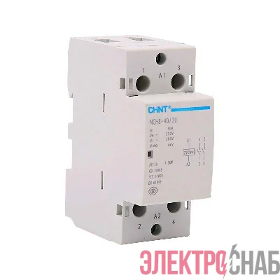 Контактор модульный NCH8-40/20 40А 2НО AC 220/230В 50Гц (R) CHINT 256081