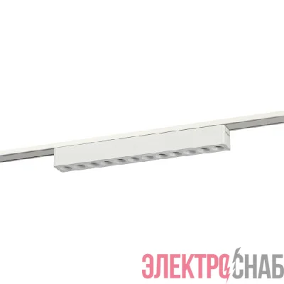 Светильник светодиодный трековый TRM-S5-2-12W4K WH 12Вт 4000К с направленным светом для тонкого магнитного шинопровода бел. Эра Б0059044