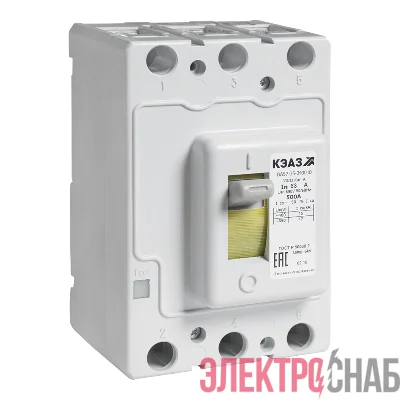 Выключатель автоматический 125А 1250Im ВА57-35-340010 УХЛ3 690В AC втычн. без панели КЭАЗ 255877