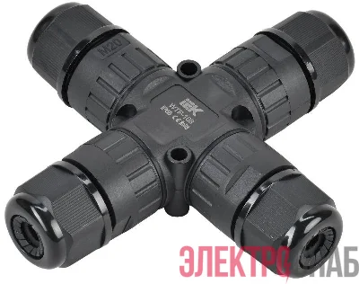Коннектор кабельный герметичный WTP-108 3 PIN IP68 IEK UWC10-X-024-3-68