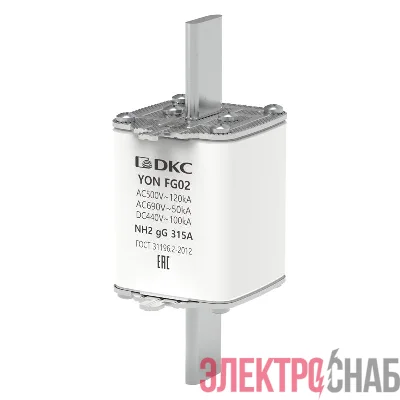 Предохранитель YON ножевого типа FG2 с одинарной индикацией 315А DKC 1FG02-0315