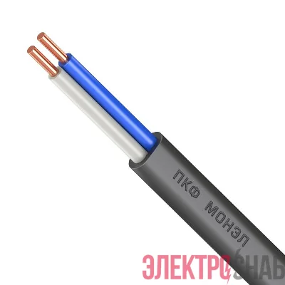 Кабель ВВГ-Пнг(А)-LS 2х1.5 (N) 0.66кВ (уп.100м) Монэл 020002200