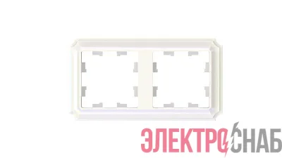 Рамка 2-м AtlasDesign Antique универс. жемчуж. SE ATN100402