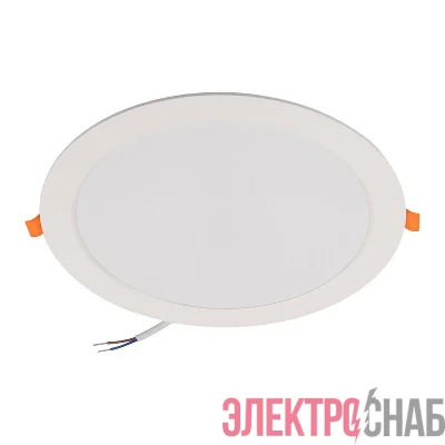 Светильник светодиодный PLED DL7 WH Downlight 24Вт 4000К 220х26мм IP54 ДВО встраив. Pro JazzWay 5042568