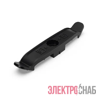 Держатель плоского кабеля двусторонний для прямого монтажа на 4 места в гофроящике черн. (уп.770шт) Промрукав PR13.02698