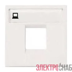 Накладка для 1-го суппорта/разъема типа 2017... и/или 2018... 2мод. Zenit бел. ABB 2CLA221810N1101